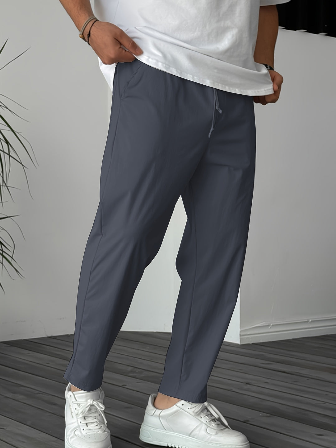 Pantalon Heren - Tapered Fit met Elastische Tailleband | Chique