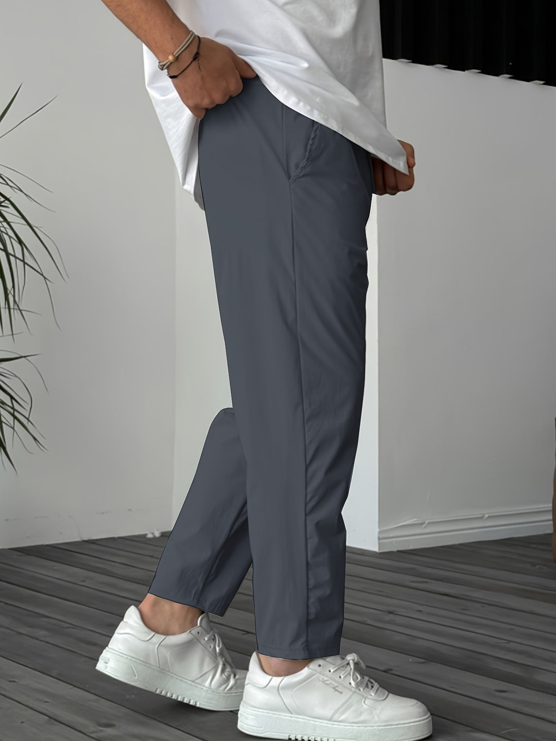 Pantalon Heren - Tapered Fit met Elastische Tailleband | Chique