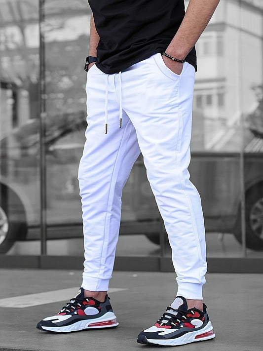 Joggingbroek Heren - Slim Fit met Ritszakken en Manchet | Casual