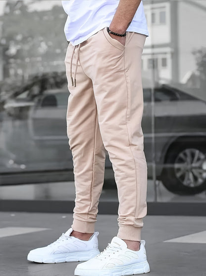 Joggingbroek Heren - Slim Fit met Ritszakken en Manchet | Casual