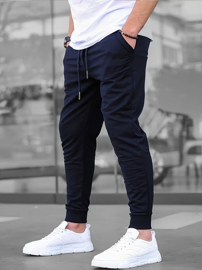 Joggingbroek Heren - Slim Fit met Ritszakken en Manchet | Casual