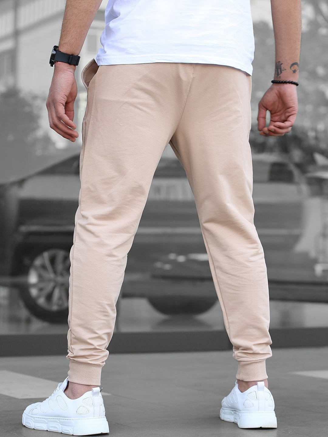Joggingbroek Heren - Slim Fit met Ritszakken en Manchet | Casual