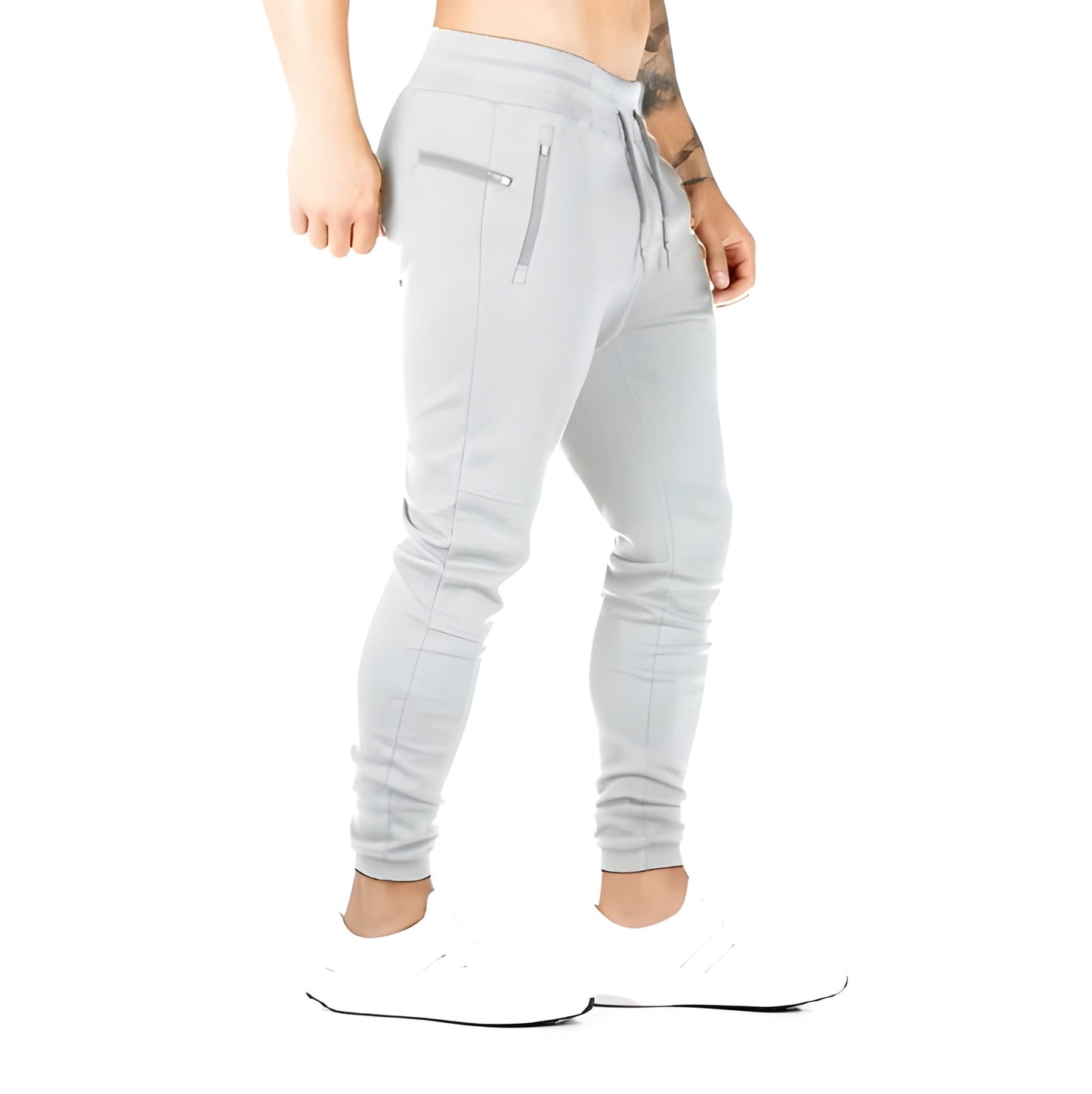 Heren Joggingbroek - Slim Fit met Trekkoord en Ritzakken | Praktisch