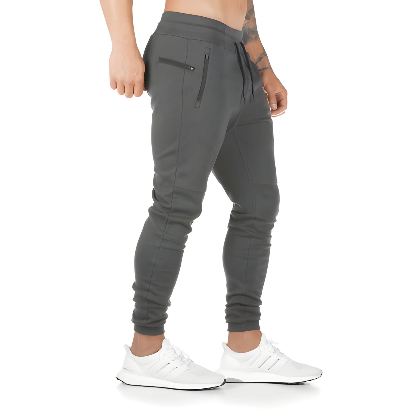 Heren Joggingbroek - Slim Fit met Trekkoord en Ritzakken | Praktisch