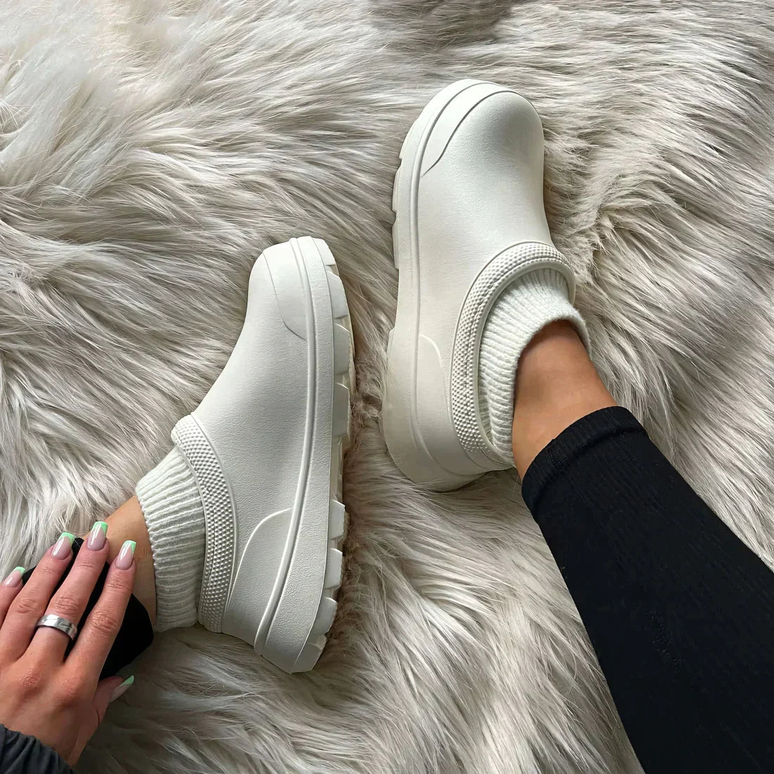 Julia - Dames Instappers Comfortabele Pasvorm met Antislip Zool en Voering