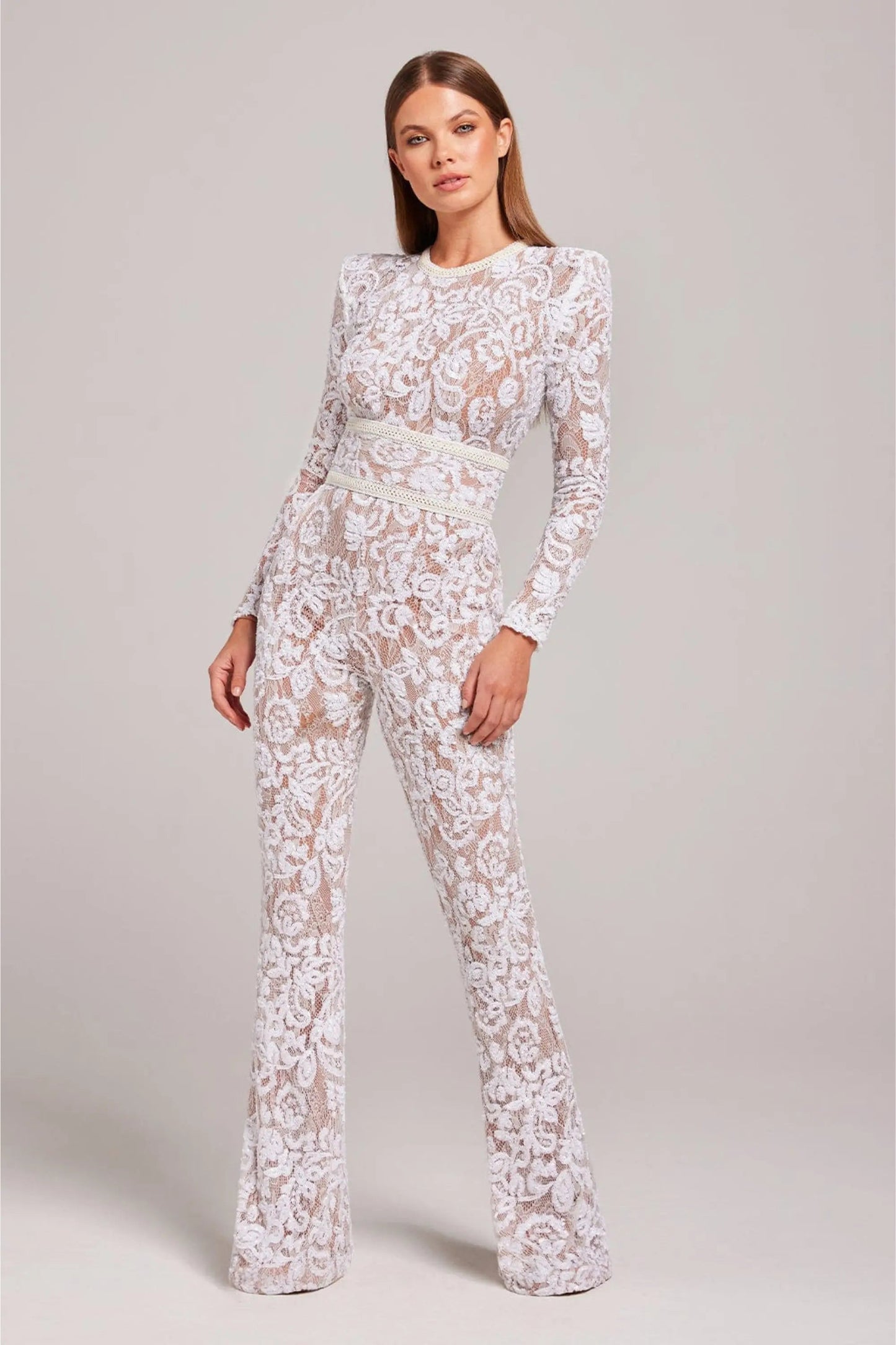 Jumpsuit Dames - Lange Mouwen met Uitlopende Pijpen | Bruiloft