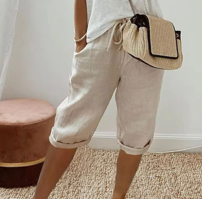 Korte Broek Dames - Loose Fit met Elastische Taille | Casual