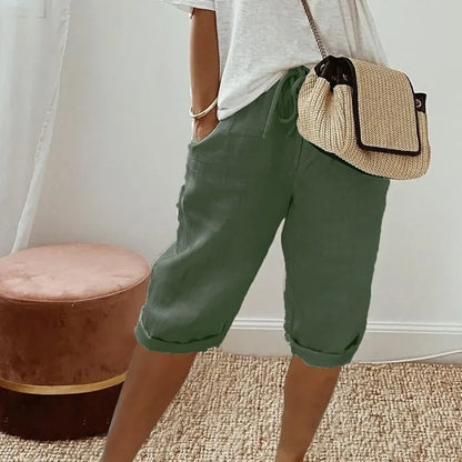Korte Broek Dames - Loose Fit met Elastische Taille | Casual