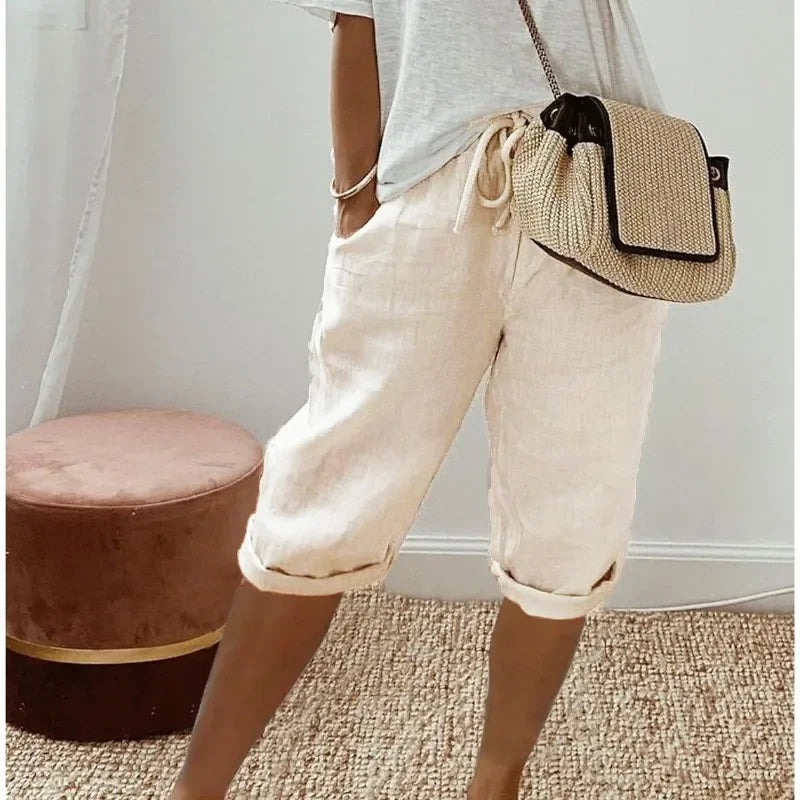 Korte Broek Dames - Loose Fit met Elastische Taille | Casual
