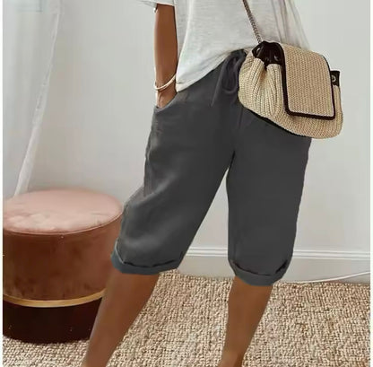 Korte Broek Dames - Loose Fit met Elastische Taille | Casual
