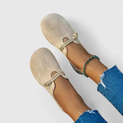 Lieke - Boho Orthopedische Sandalen Dames met Platte Zool en Koorddetail