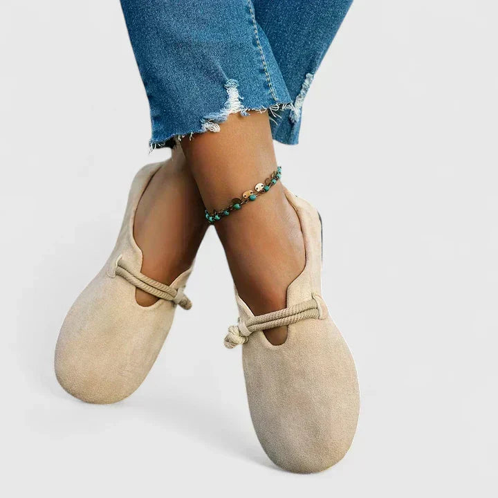 Lieke - Boho Orthopedische Sandalen Dames met Platte Zool en Koorddetail