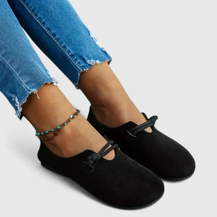 Lieke - Boho Orthopedische Sandalen Dames met Platte Zool en Koorddetail