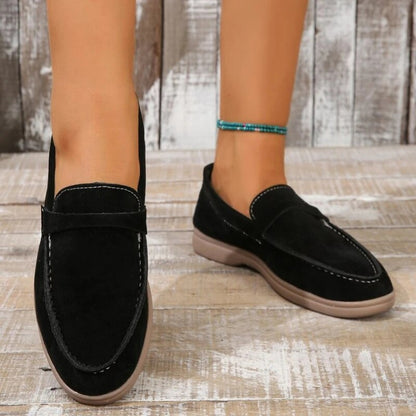 Lieke - Casual Comfortabele Loafers Dames met Suède Afwerking en Flexibele Zool