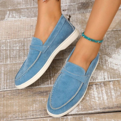Lieke - Casual Comfortabele Loafers Dames met Suède Afwerking en Flexibele Zool