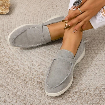Lieke - Casual Comfortabele Loafers Dames met Suède Afwerking en Flexibele Zool