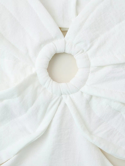Lieke - Chique Galajurk Dames met Strikdetail en Gelaagde Maxi Rok