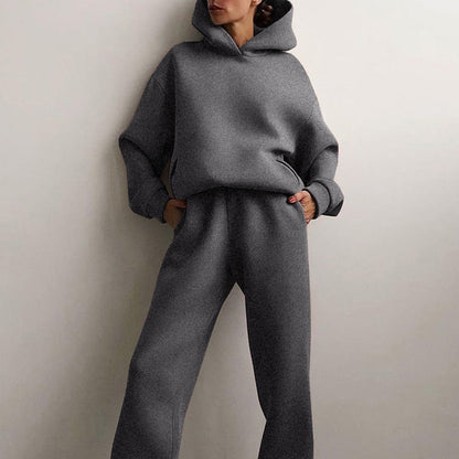 Lieke - Dames Loungewear Set Oversized met Capuchon en Joggingbroek