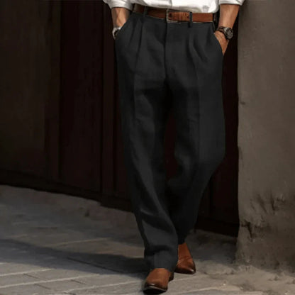 Pantalon Heren - Rechte Relaxed Fit met Hoge Taille | Klassiek