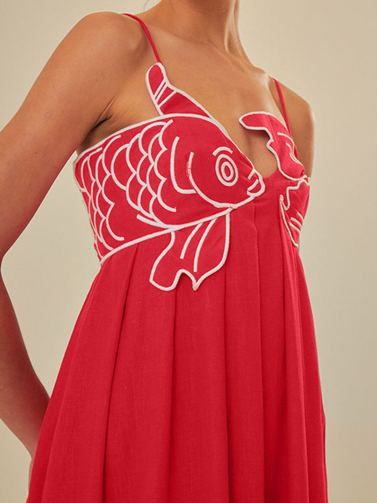 Lotte - Boho Zomerjurk Dames Maxi met Borduursel en Spaghettibandjes