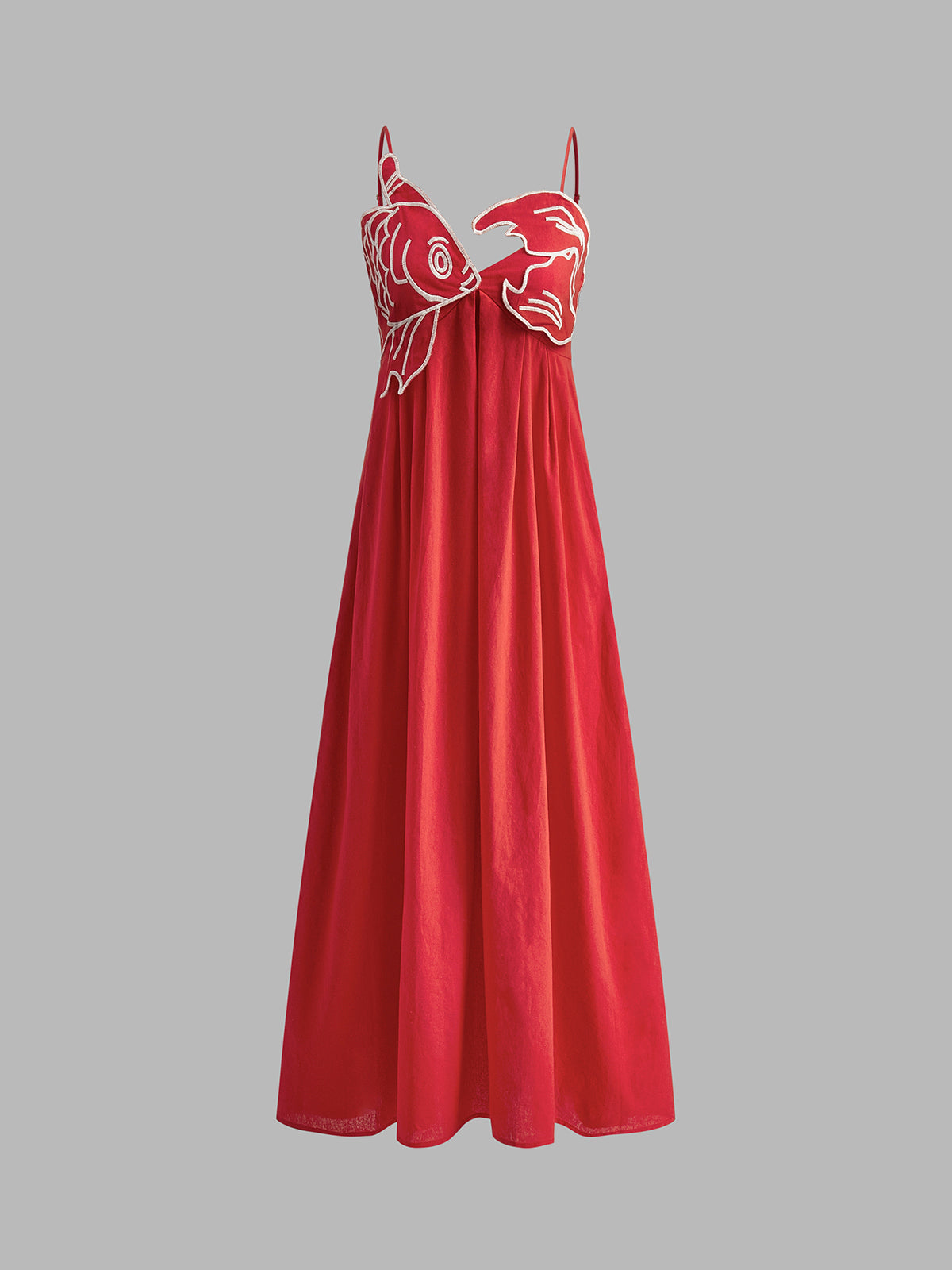 Lotte - Boho Zomerjurk Dames Maxi met Borduursel en Spaghettibandjes
