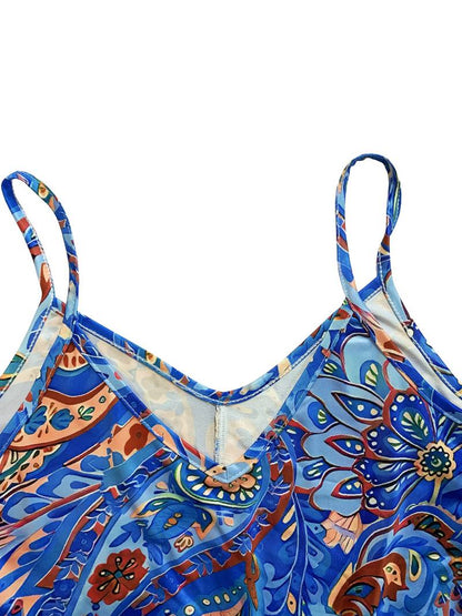Lotte - Boho Zomerjurk Dames met Spaghettibandjes en Paisley Print