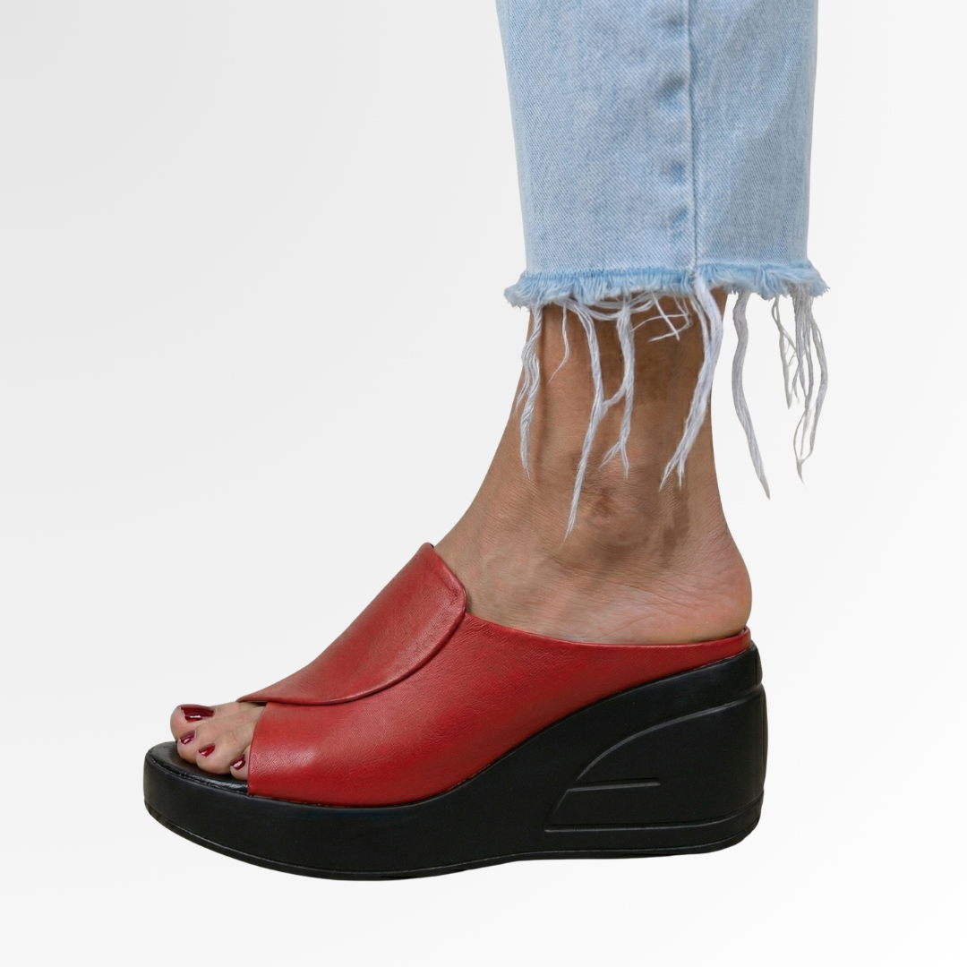 Lotte - Casual Orthopedische Damessandalen met Platform Wig en Open Neus