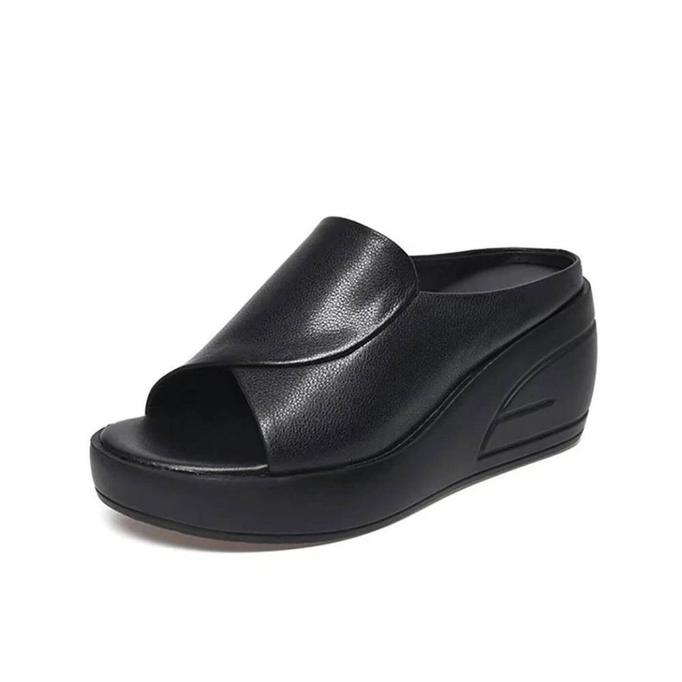 Lotte - Casual Orthopedische Damessandalen met Platform Wig en Open Neus