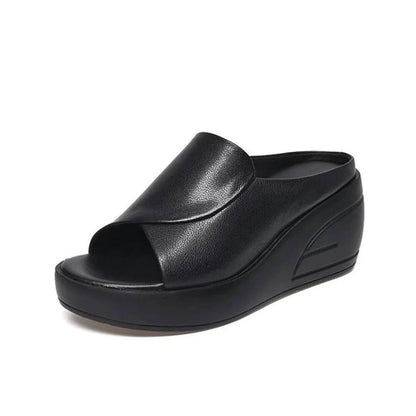 Lotte - Casual Orthopedische Damessandalen met Platform Wig en Open Neus