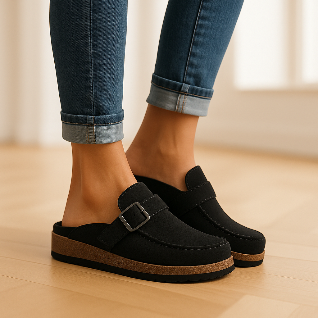 Lotte - Casual Orthopedische Sandalen Dames met Gespsluiting en Kurkzool