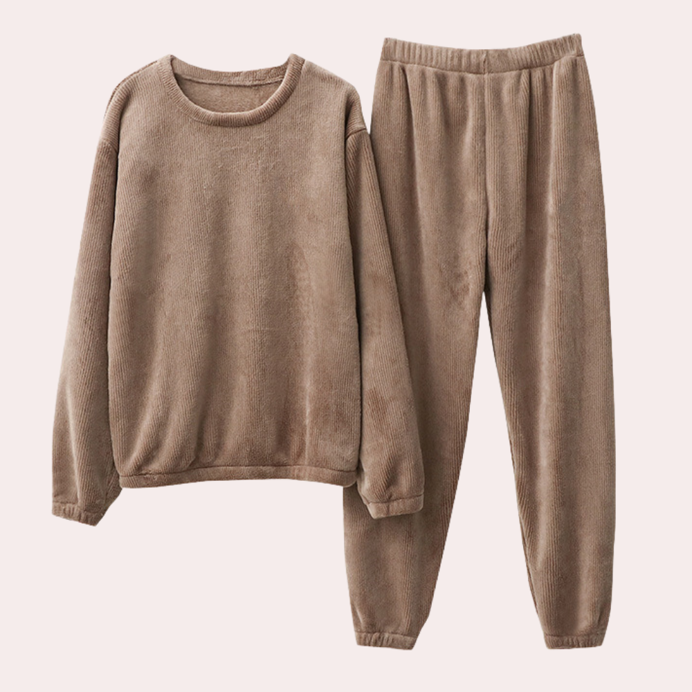 Lotte - Dames Pyjama Set Zacht en Pluizig met Trui en Joggingbroek