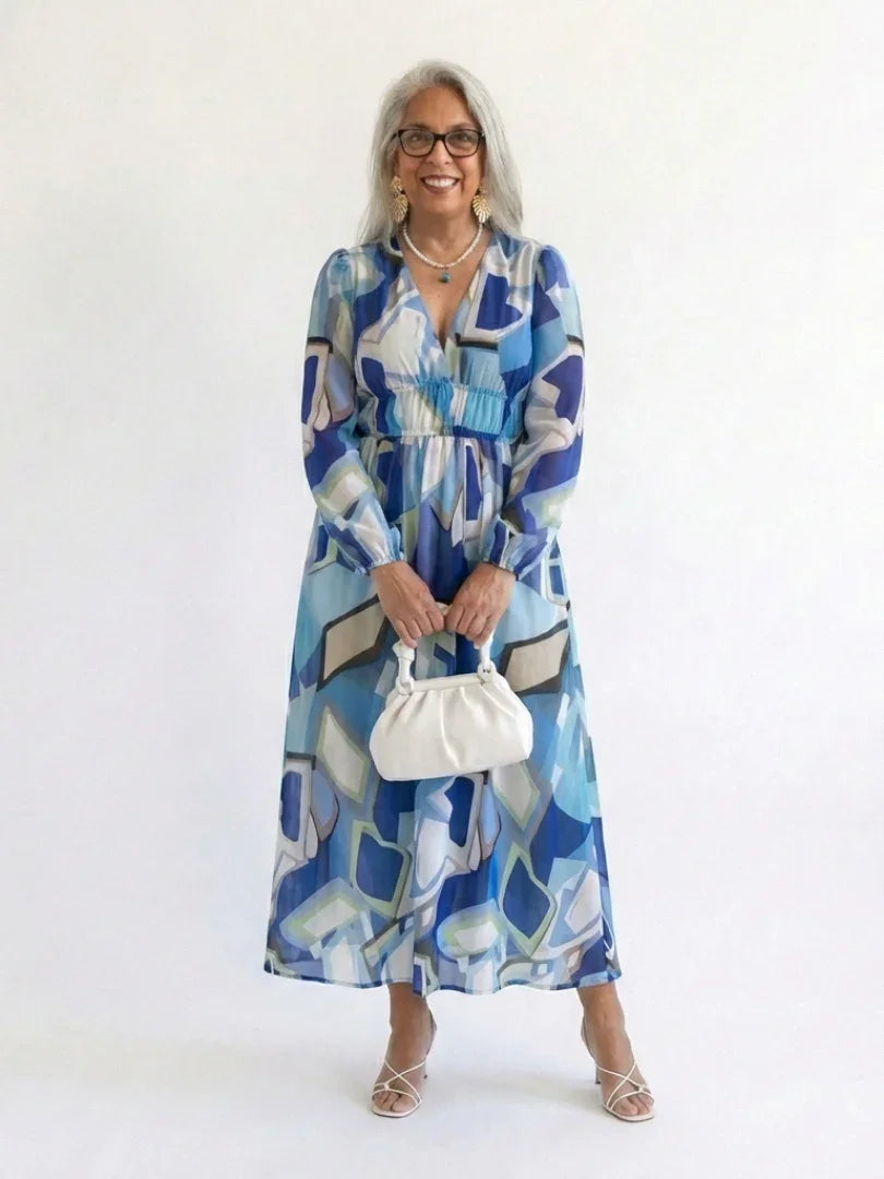 Lotte - Elegante Zomerjurk Dames met Wikkeleffect en Print