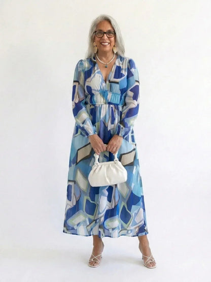 Lotte - Elegante Zomerjurk Dames met Wikkeleffect en Print