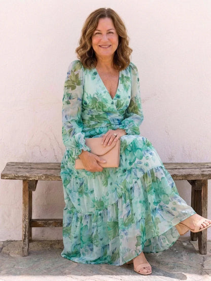 Lotte - Elegante Zomerjurk Dames met Wikkeleffect en Print