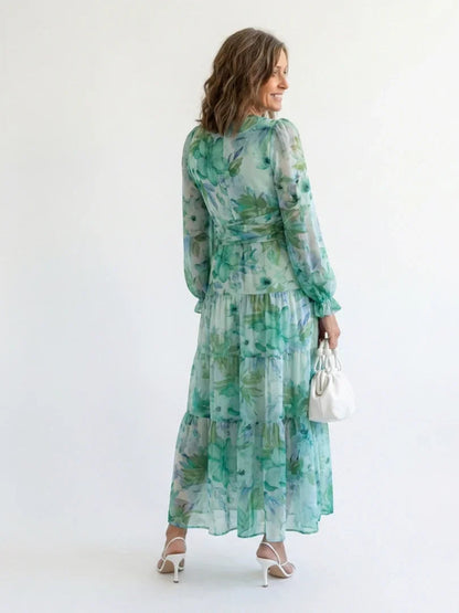 Lotte - Elegante Zomerjurk Dames met Wikkeleffect en Print