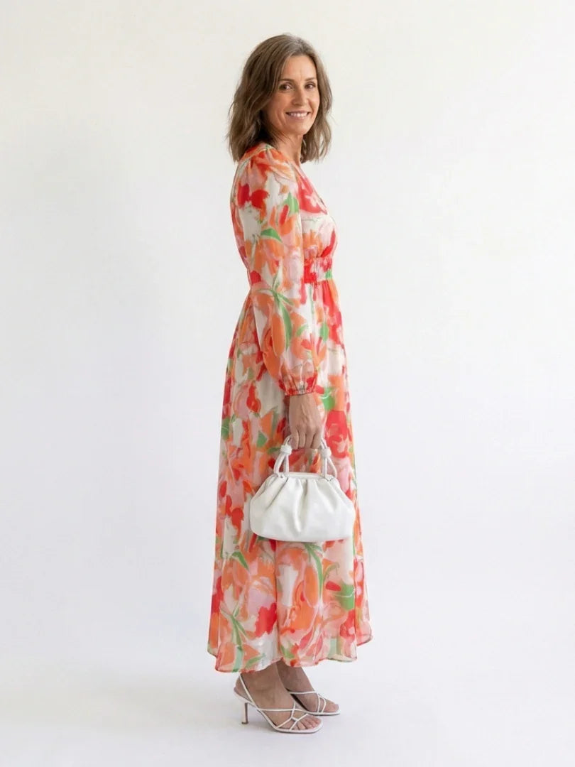 Lotte - Elegante Zomerjurk Dames met Wikkeleffect en Print