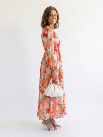Lotte - Elegante Zomerjurk Dames met Wikkeleffect en Print