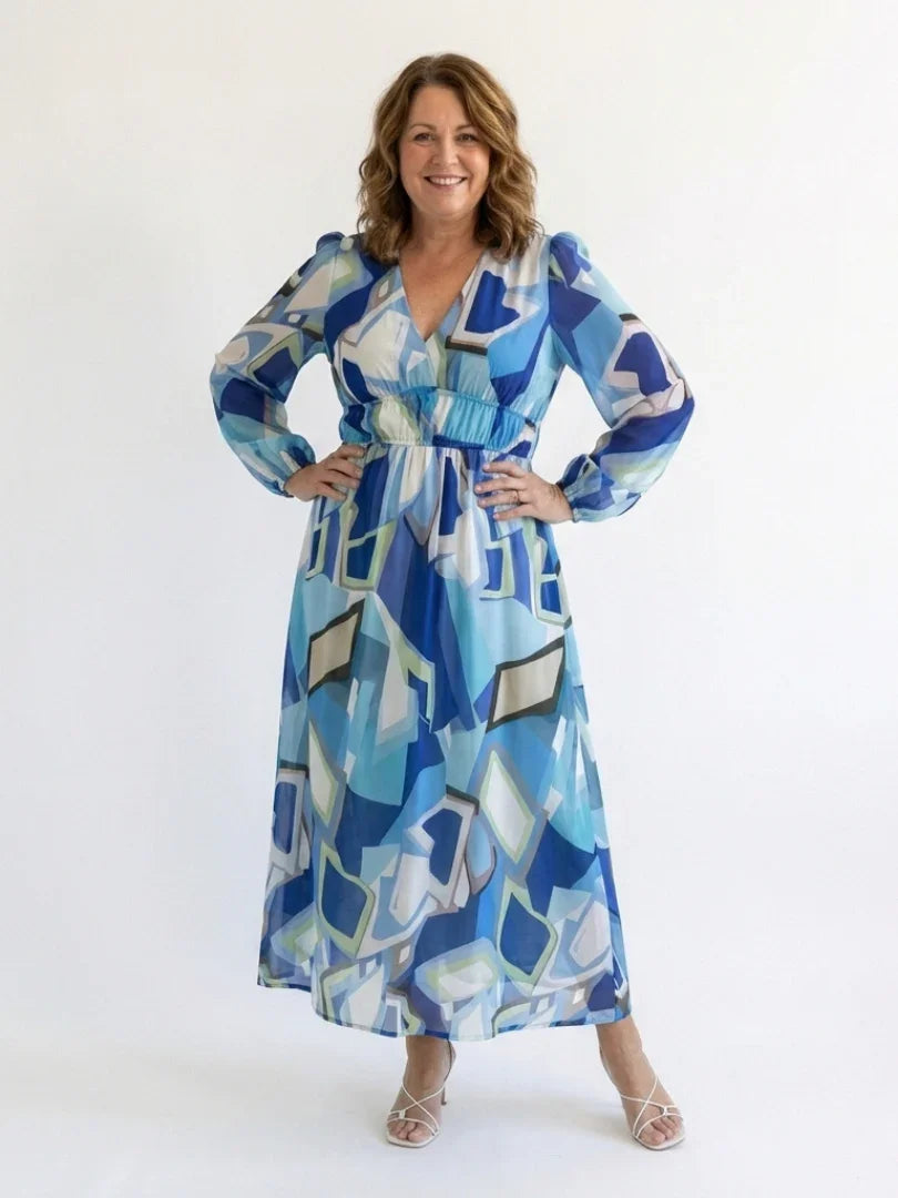 Lotte - Elegante Zomerjurk Dames met Wikkeleffect en Print