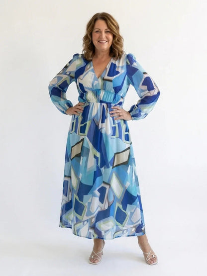 Lotte - Elegante Zomerjurk Dames met Wikkeleffect en Print