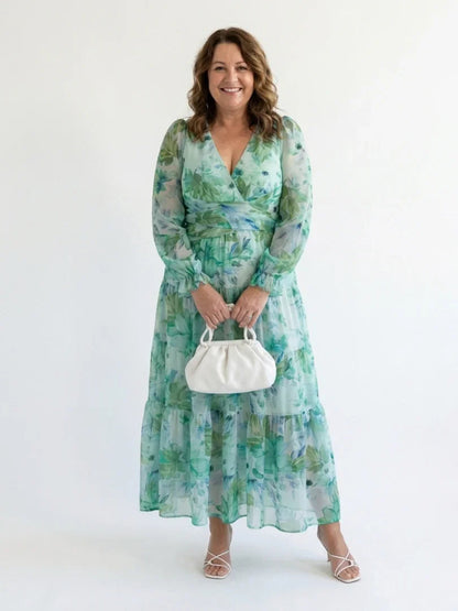 Lotte - Elegante Zomerjurk Dames met Wikkeleffect en Print