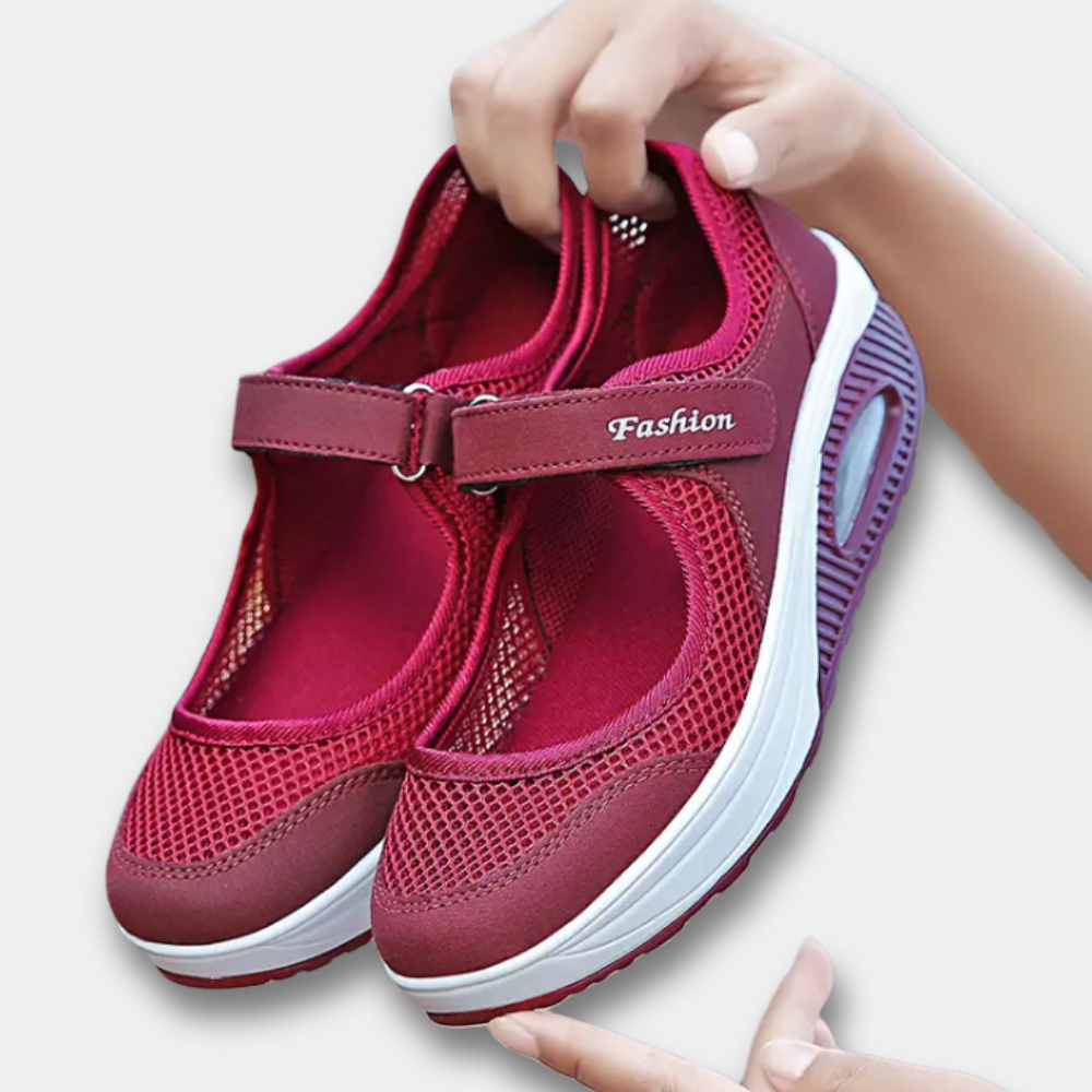 Lotte - Stijlvolle Orthopedische Schoenen Dames met Klittenbandsluiting en Zachte Zool