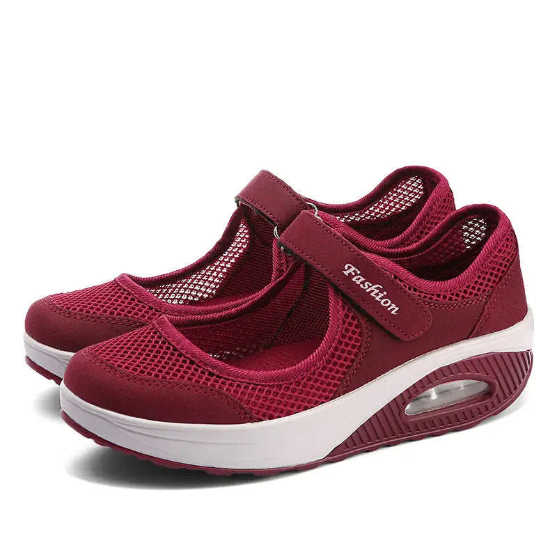 Lotte - Stijlvolle Orthopedische Schoenen Dames met Klittenbandsluiting en Zachte Zool