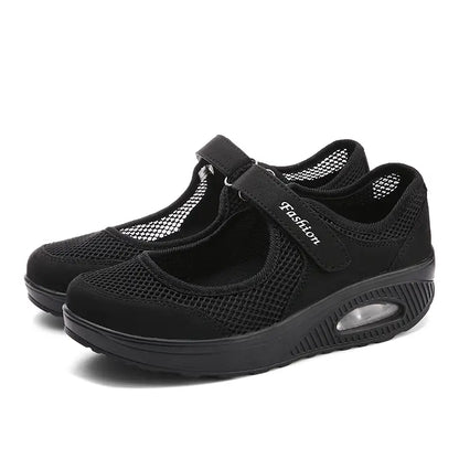 Lotte - Stijlvolle Orthopedische Schoenen Dames met Klittenbandsluiting en Zachte Zool