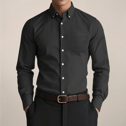 Lucas - Trendy Overhemd Heren met Casual Smart Uitstraling en Verzorgde Pasvorm