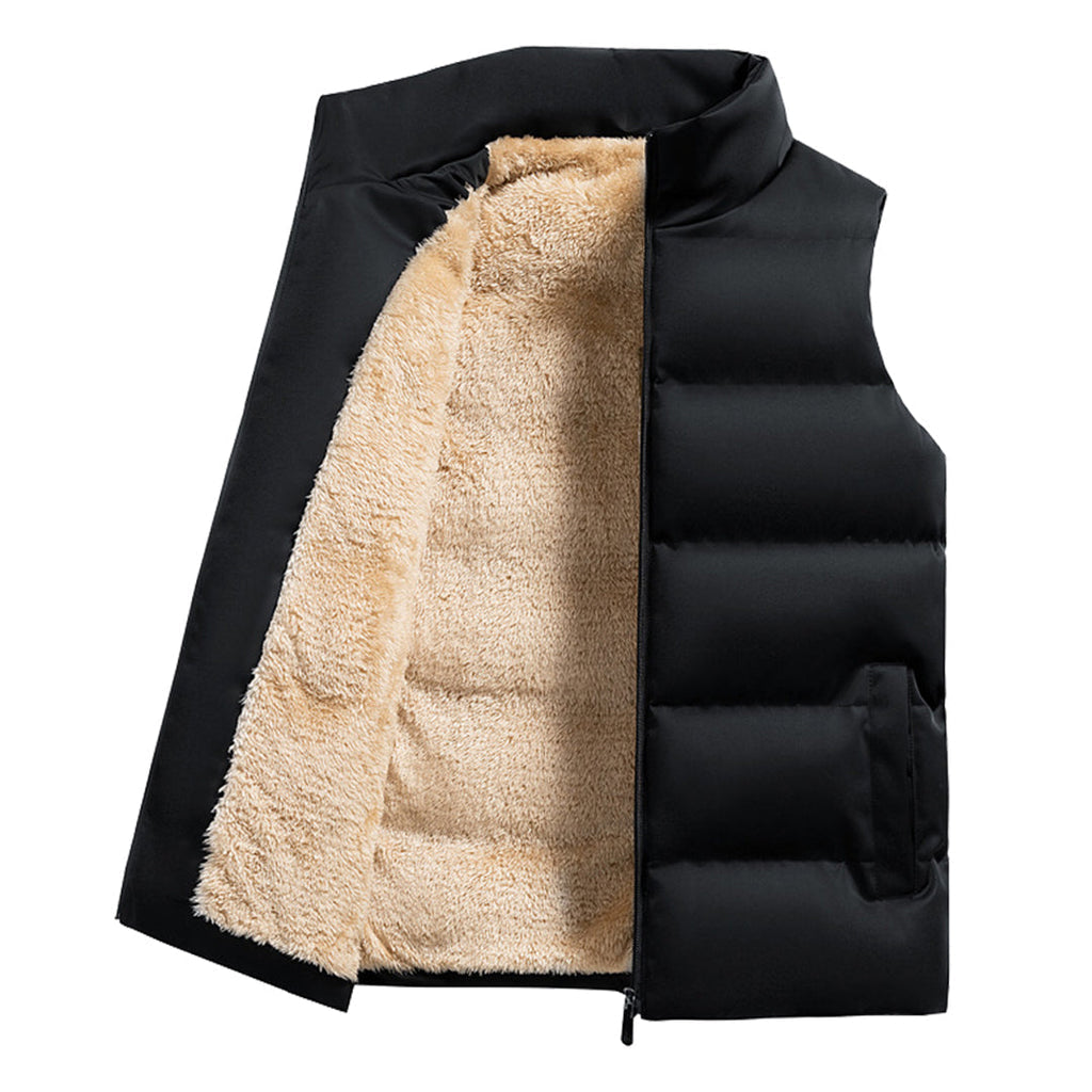 Luuk - Heren Bodywarmer met Warme Fleecevoering en Opstaande Kraag