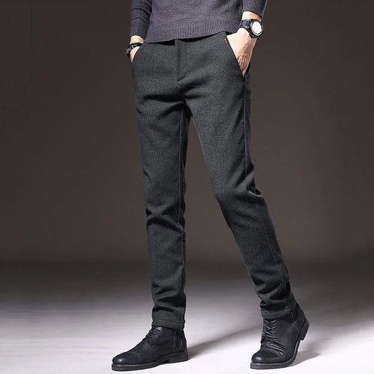 Luuk - Heren Chino Slim Fit met Stretch voor de Winter en Steekzakken