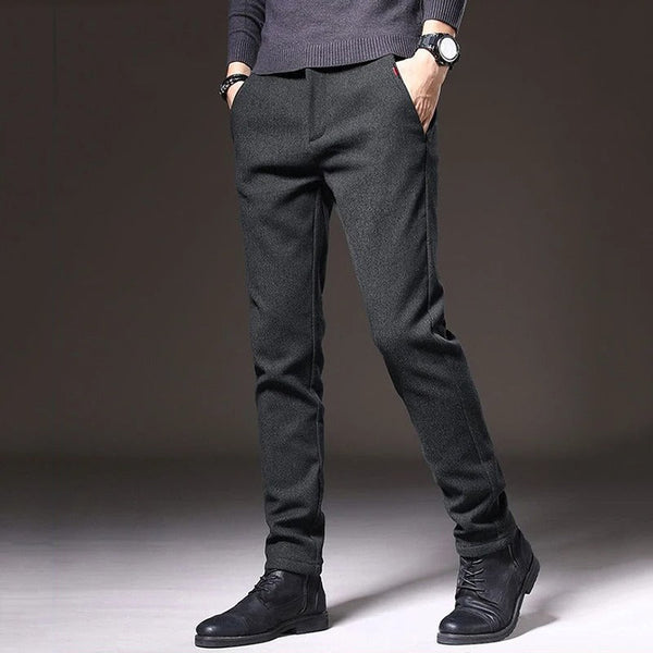 Luuk - Heren Chino Slim Fit met Stretch voor de Winter en Steekzakken