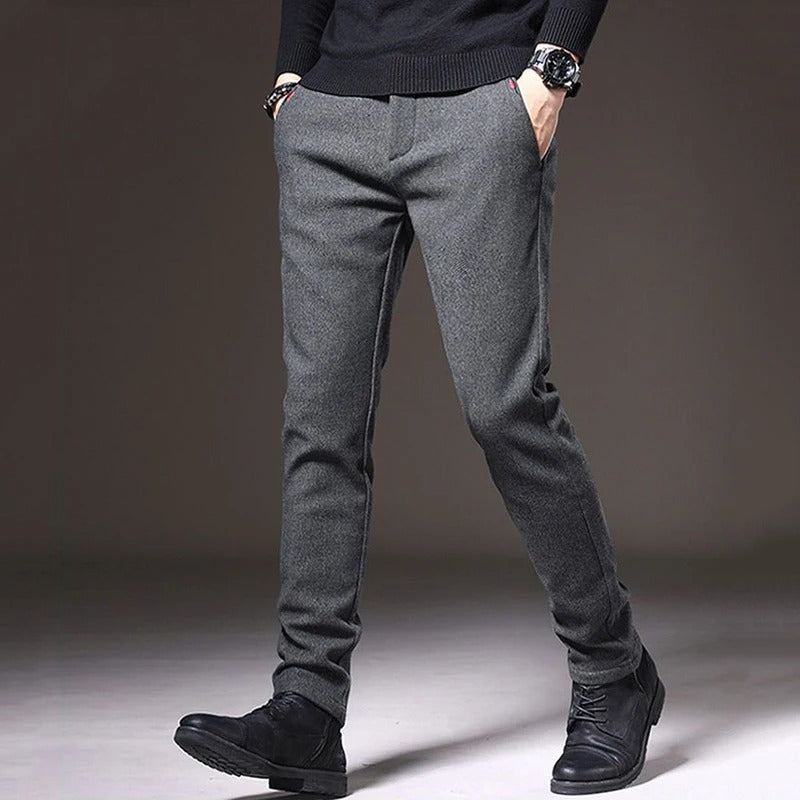 Luuk - Heren Chino Slim Fit met Stretch voor de Winter en Steekzakken