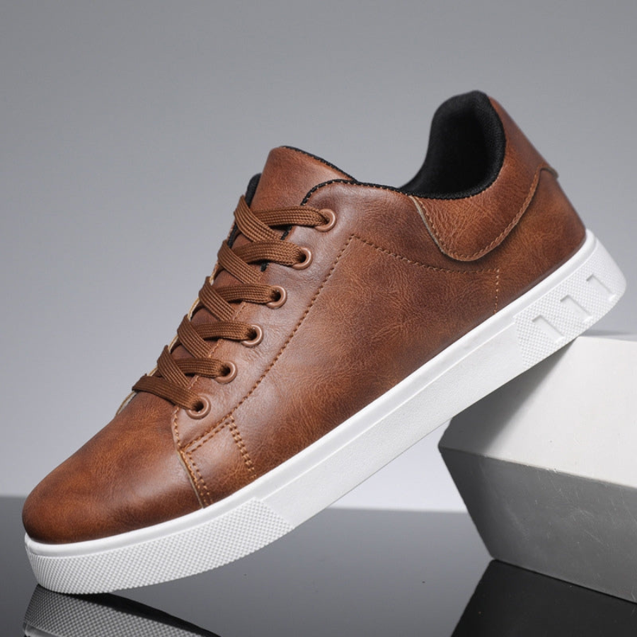 Luuk - Klassieke Sneakers Heren met Ondersteunende Zool en Leren Uitstraling