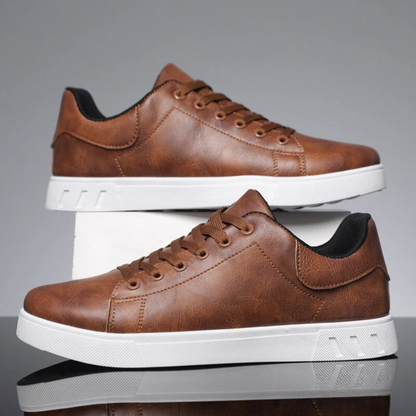 Luuk - Klassieke Sneakers Heren met Ondersteunende Zool en Leren Uitstraling